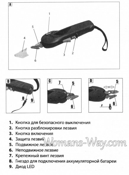 Схема аккумуляторного секатора VERTO