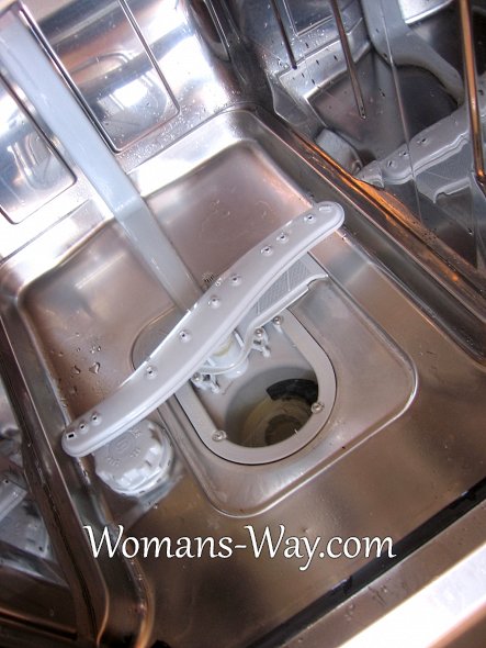 Результат чистки посудомоечной машины лимонной кислотой