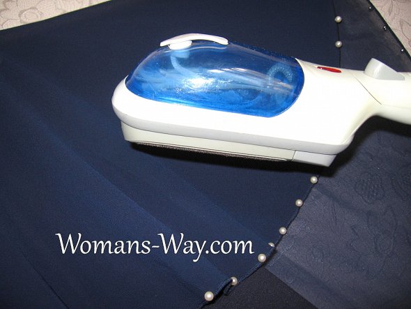 Гладим одежду из тонкой шифоновой ткани