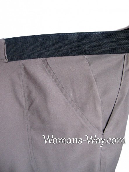 Как пришить резинку на талии к брюкам или юбке