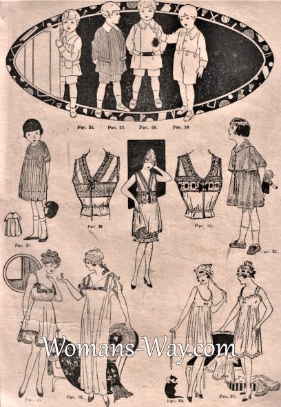 Модели одежды для детей в журналах начала ХХ века
