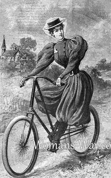 Велопрогулки на свежем воздухе полезны для здоровья - картина начала XX века