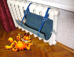 Подвесной лежак (гамак) на радиаторе для кота